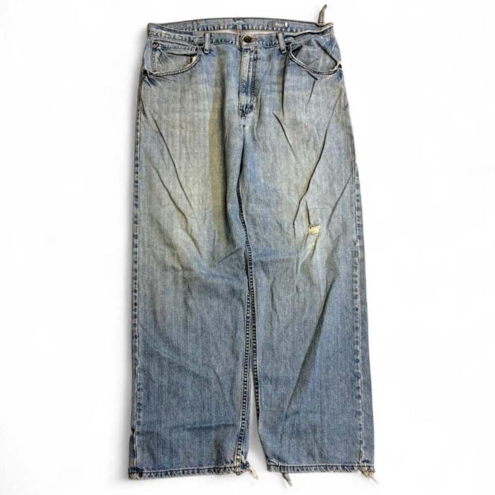 Vintage Levi's SilverTab Baggy Loose Fit Denim Jeans 38x34 - Picture 2 of 6